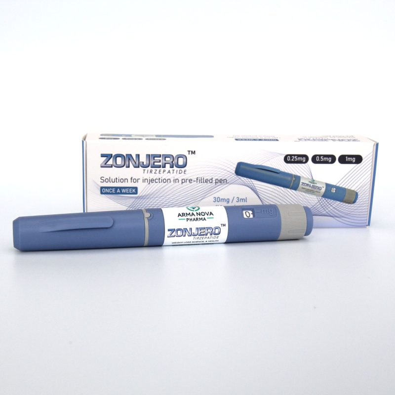 armapeptides mounjaro ZONJERO blue syringe-pen packaging by ARMA NOVA PHARMA