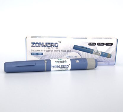 armapeptides mounjaro ZONJERO blue syringe-pen packaging by ARMA NOVA PHARMA